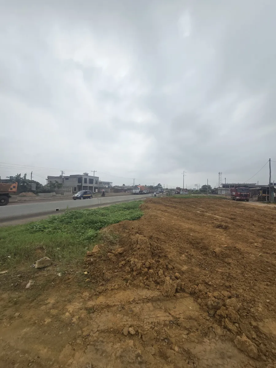 Terrain commercial titré à vendre yassa avant le pont de la dibamba route nationale 3 superficie 1 hectares 6000m2 Lea Group Sarl Cameroun